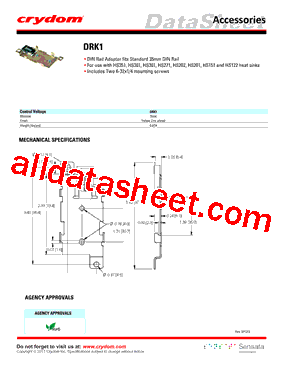 HS351 Datasheet PDF - Crydom Inc.,