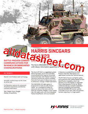 RT-1523 Datasheet PDF - Harris Corporation