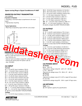 FUD-5WC-R./Q Datasheet PDF - M-System Co.,Ltd.
