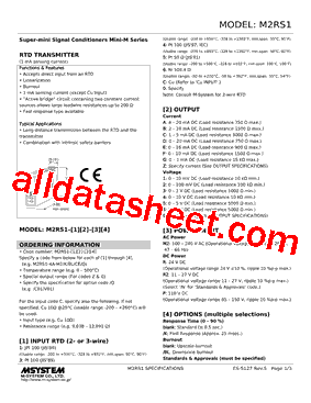 M2RS1-C1-R2/K Datasheet PDF - M-System Co.,Ltd.