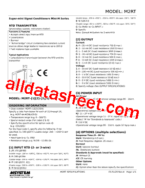 M2RT-04-R2/BL Datasheet PDF - M-System Co.,Ltd.