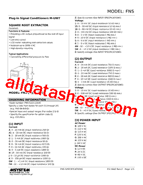 FNS-K5-V Datasheet PDF - M-System Co.,Ltd.