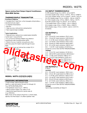 W2TS-2AB-R2/K Datasheet PDF - M-System Co.,Ltd.
