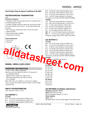 WMS2-FB-S/K Datasheet PDF - M-System Co.,Ltd.