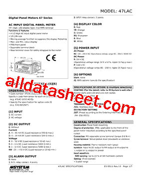 47LAC-24W0YR-R Datasheet PDF - M-System Co.,Ltd.