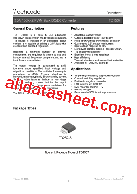 TD1507 Datasheet PDF - List of Unclassifed Manufacturers