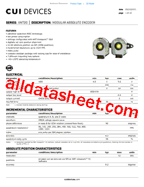 AMT20 Datasheet PDF - CUI INC