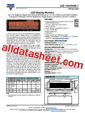 LED-128G032B-1 Datasheet PDF - Vishay Siliconix