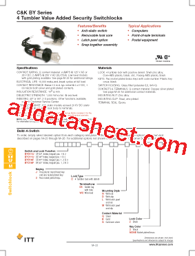 BY01AF2CWCNG2 Datasheet PDF - ITT Industries