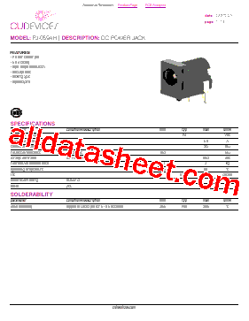 PJ-059AH Datasheet PDF - CUI Devices