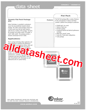 FLATPACK Datasheet PDF - Amkor Technology