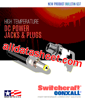 PC722AH. Datasheet PDF - Switchcraft, Inc.
