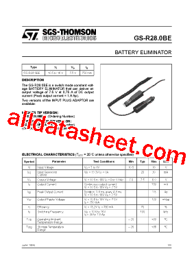 GS-R280BE Datasheet PDF - STMicroelectronics