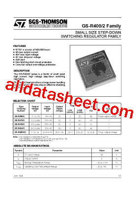 GS-R4002 Datasheet PDF - STMicroelectronics