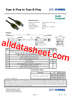 USB3-805. Datasheet PDF - Pro-Signal