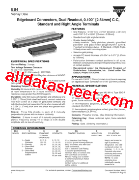 EB412R50 Datasheet PDF - Vishay Siliconix