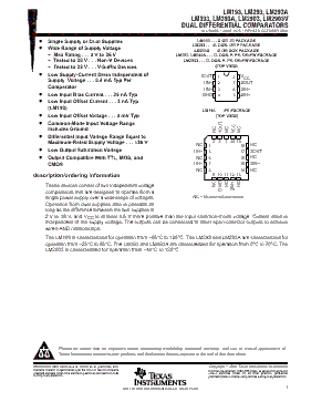 LM393DGKR Datasheet PDF - Texas Instruments