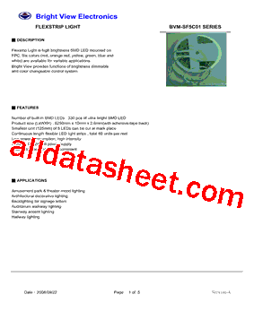 BVM-SF5C01 Datasheet PDF - Bright View Electronic Co., LTD.