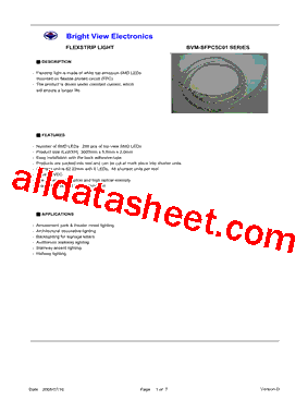 BVM-SFPC5C01 Datasheet PDF - Bright View Electronic Co., LTD.