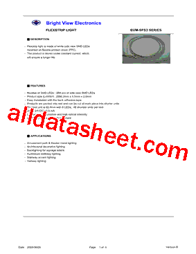 BVM-SFS3 Datasheet PDF - Bright View Electronic Co., LTD.