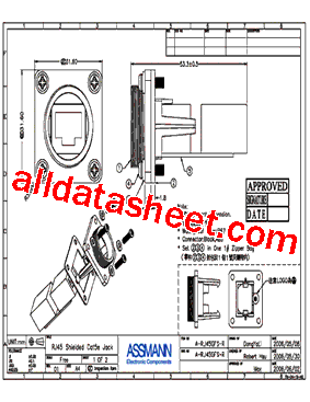 A-RJ45GFS-R Datasheet PDF - Assmann Electronics Inc.