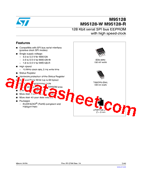 M95128-RMB3P/P Datasheet PDF - STMicroelectronics