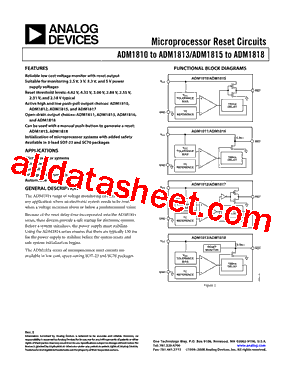 ADM1817-R23ARTZ-R72 Datasheet PDF - Analog Devices