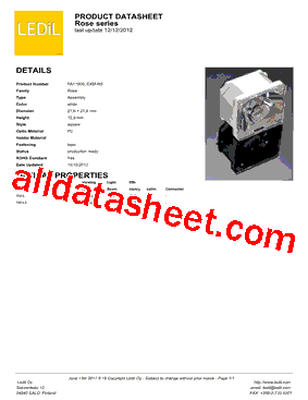 FA11909 Datasheet PDF - Cree, Inc